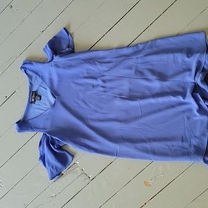 Off the shoulder periwinkle dress